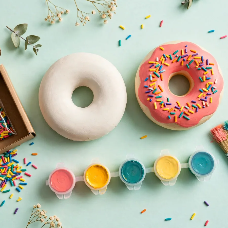 Donut Worry Kit — paint-your-own kit, handmade in Surrey, BC Donut Worry Kit — Jojopo, handmade in Surrey, BC