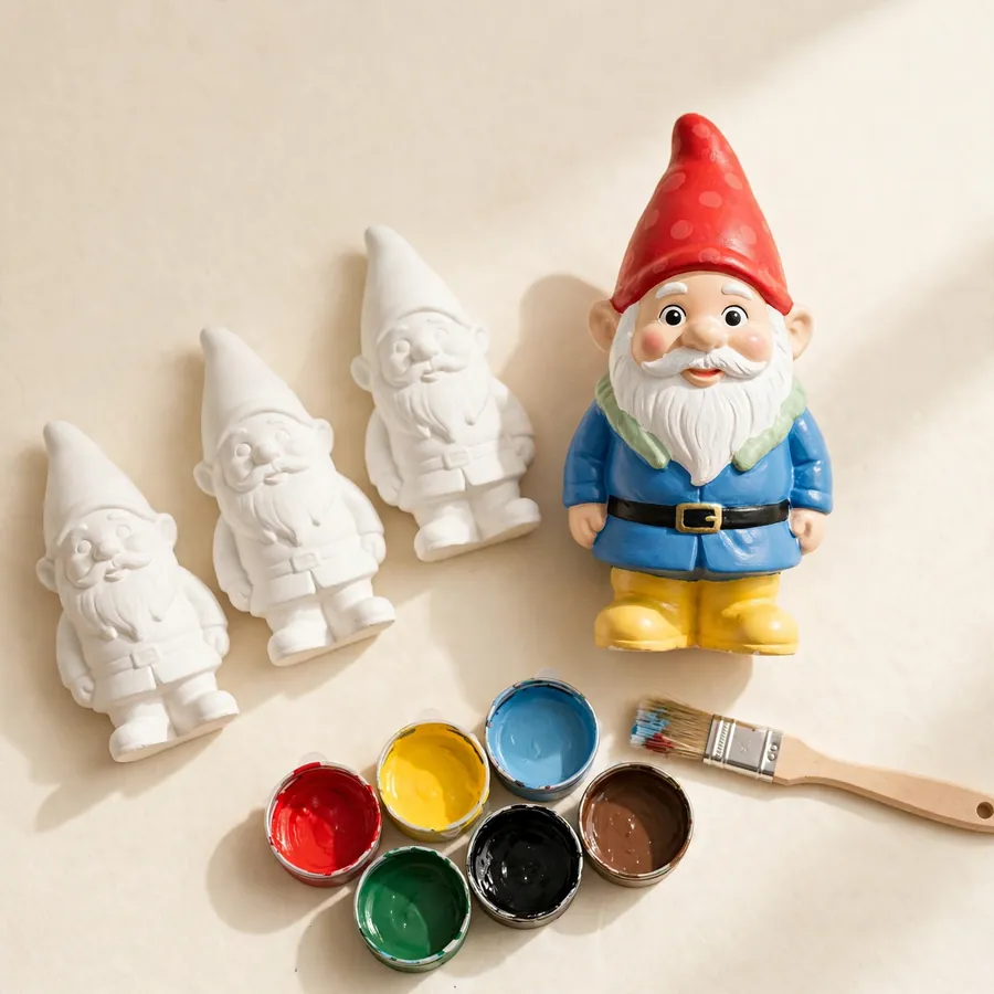 Paint-a-Gnome Kit — paint-your-own kit, handmade in Surrey, BC Paint-a-Gnome Kit — Jojopo, handmade in Surrey, BC