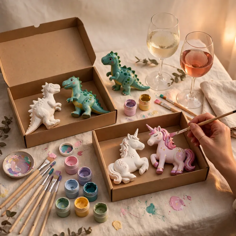 Ladies Paint Night Set (8) — paint-your-own kit, handmade in Surrey, BC Ladies Paint Night Set (8) — Jojopo, handmade in Surrey, BC
