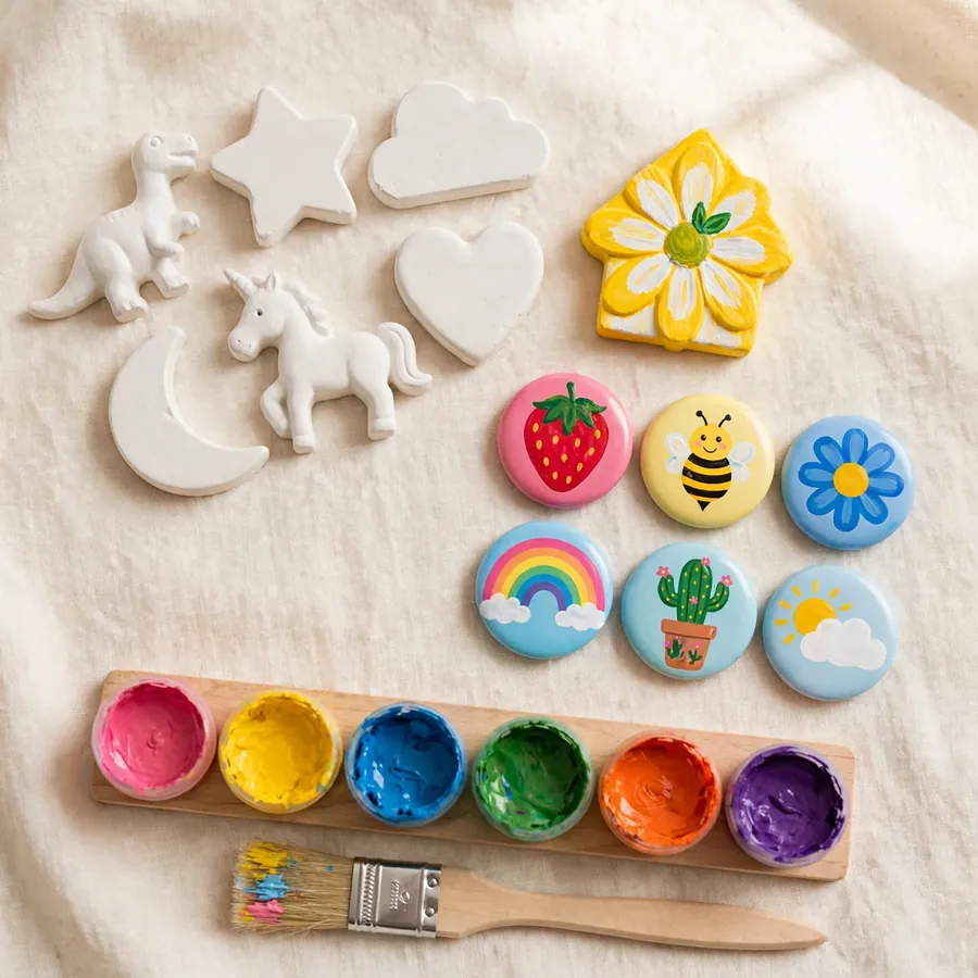 Fridge Magnet Kit — paint-your-own kit, handmade in Surrey, BC Fridge Magnet Kit — Jojopo, handmade in Surrey, BC