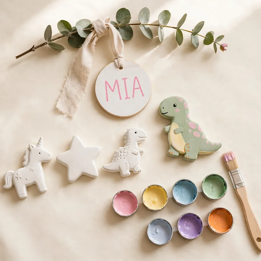 My Name Ornament — paint-your-own kit, handmade in Surrey, BC My Name Ornament — Jojopo, handmade in Surrey, BC
