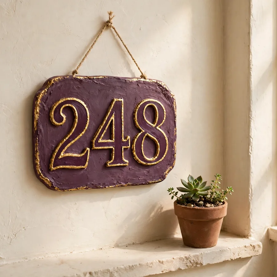My Home Number Plaque — Hand-Painted — paint-your-own kit, handmade in Surrey, BC My Home Number Plaque — Hand-Painted — Jojopo, handmade in Surrey, BC