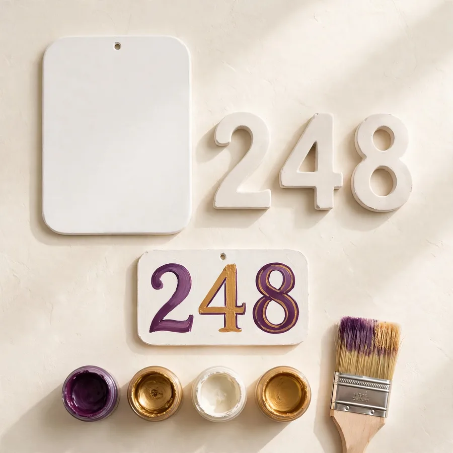 My Home Number Plaque — DIY Kit — paint-your-own kit, handmade in Surrey, BC My Home Number Plaque — DIY Kit — Jojopo, handmade in Surrey, BC
