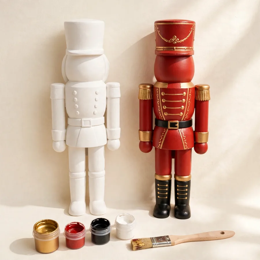 Nutcracker Soldier Kit — paint-your-own kit, handmade in Surrey, BC Nutcracker Soldier Kit — Jojopo, handmade in Surrey, BC